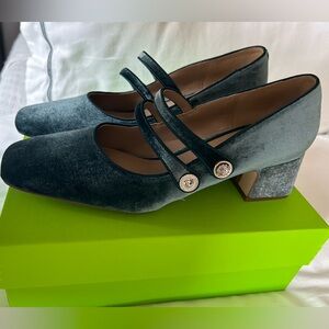 Sam Edelman: Tahira Velvet Double Strap Mary Jane Dress Pumps